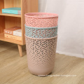 Commercial Colored Indoor Decorative Plastic Waste Basket Dustbin Garbage Bin Trash Can